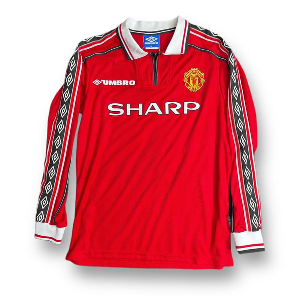 Manchester United Titular 1998 Manga Larga 📦